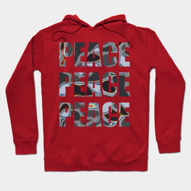 Peace Peace Peace Hoodie by Save The Thinker